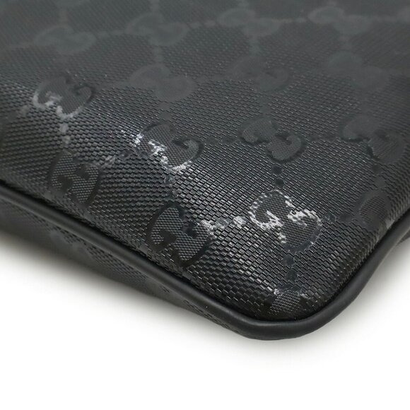 GUCCI Black Leather Shoulder Bag - Picture 4 of 10